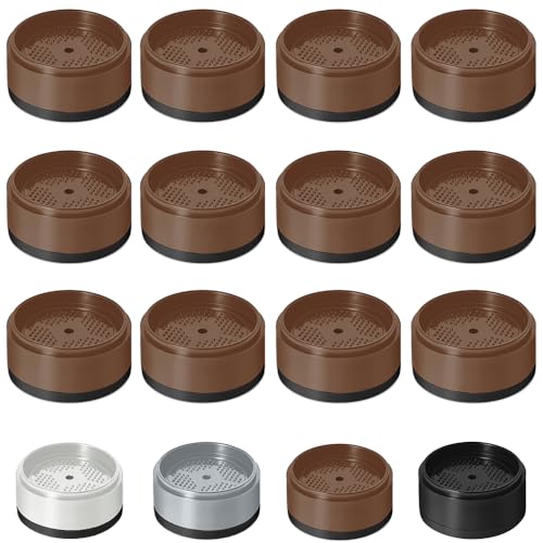 Bed Risers 1 inch, 2 inch, 3 inch, 4 inch Heavy Duty, Adjustable Furniture Riser for Table Desk Couch Sofa Chair Refrigerator Washing Machine, Stackable Bed Raisers Blocks (Brown 12 Pack, 1 inch) - color: Brown 12 Pack, size: 1 Inch