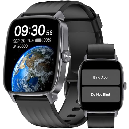 Pedometer Watch Senior Friendly No App No Phone Required, Activity Tracker - color: Black