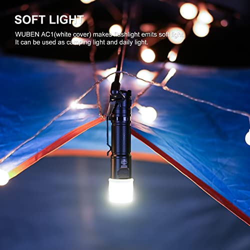 WUBEN AC1 3-Color Durable Flashlight Diffuser 24.5-26mm Diameter Lamp Cap - color: AC1