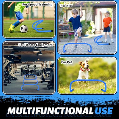 Wettarn 30 Pcs 6" Speed Agility Training Hurdles - color: Blue