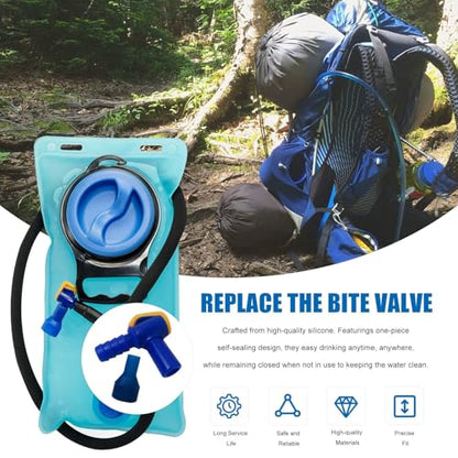 New 5 Pcs Bite Valve Replacement Mouthpieces for Camelbak and Most Brands, with Shutoff Valve and Tube O-Ring for Hydration Bladder and Backpack Water Reservoir by New