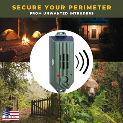 2-Pack Tactiko Rechargeable Safety Perimeter Trip Alarm | 129 dB |USB/Solar - style: 2 Pack