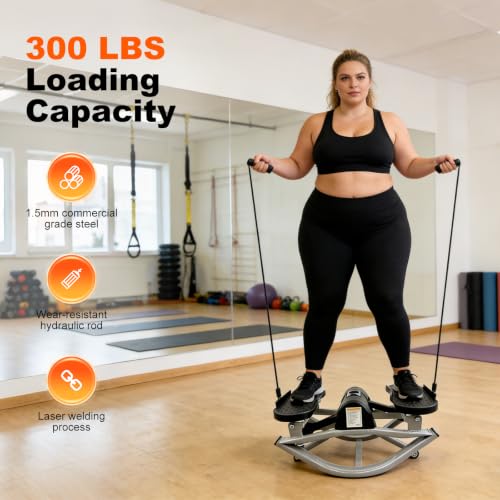 Rock Stepper Machine 3D Lateral Rocking Fitness Stepper