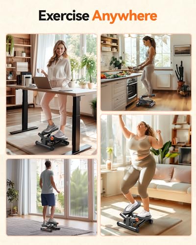 Niceday Steppers for Exercise at Home, Mini Stepper with 300LBS Capacity