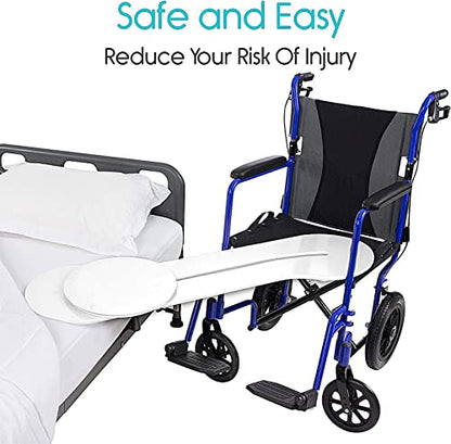 Transfer Board for Patient Mobility with 360° Sliding Disk, 400 lb Support