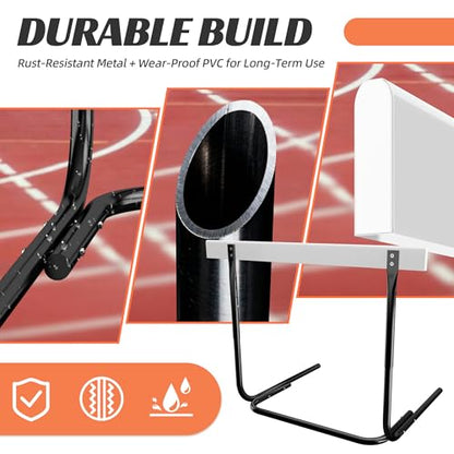 MR Height Adjustable Track & Field Hurdle, Anti-Tip Training Hurdle