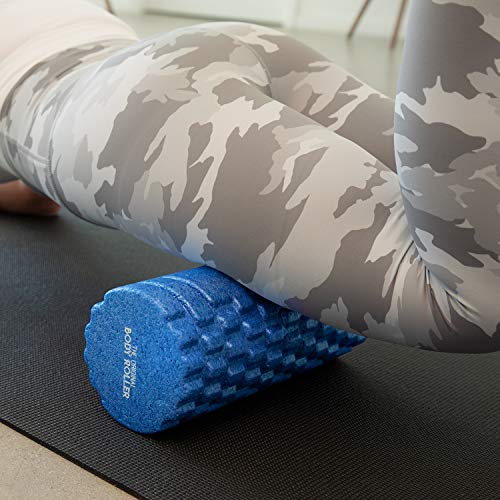 The Original Body Roller - High Density Foam Roller Massager for Deep Tissue Massage of the Back and Leg Muscles - Self Myofascial Release of Painful Trigger Point Muscle Adhesions (Blue) - color: Blue