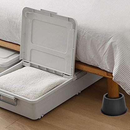 BTSD-home Round Bed Risers 3 Inch - color: 3 Inch, size: 4 Pack