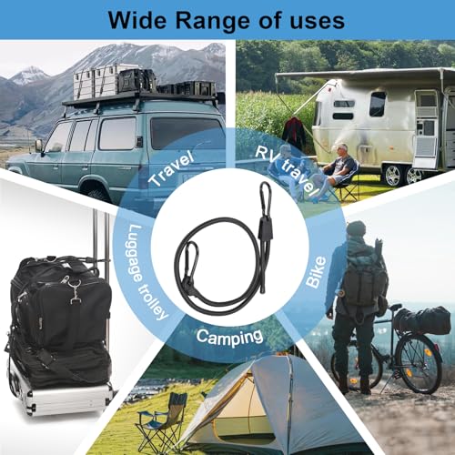 EXVITAL Adjustable Bungee Cords with Hook 36" Elastic Carabiner Bungee Cord Heavy Duty Bungee Straps for Outdoor Camping, Tents, Cargo 4PCS Black - size: 36"-4pcs