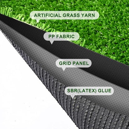 Yescom Sports Workout Outdoor Gym Flooring Turf for Crossfit Training Sled - size: 0.4"H-5'x65'(325Sq.Ft)