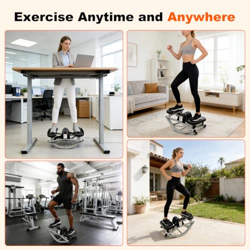 Rock Stepper Machine 3D Lateral Rocking Fitness Stepper