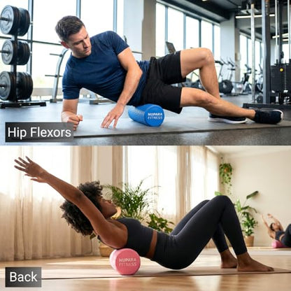 Exercise Foam Roller | Pilates Foam Roller - color: Orange, size: 18 Inch - Large