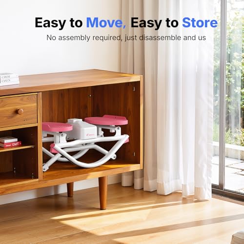 MERACH Rocking Steppers for Exercise at Home, 3D Motion Stair Stepper - color: white