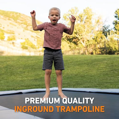 Avyna Premium In-Ground Trampoline – Outdoor Trampoline for Kids and Adults with Advanced Safety Features - size: 10x17' FT