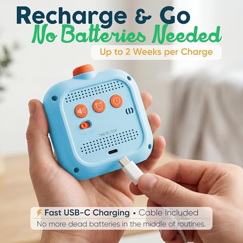 Digital Visual Timer for Kids - Calmer Routines & Transitions - color: Blue