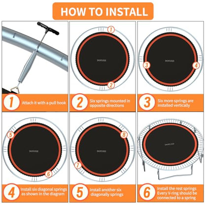 Trampoline Mat Replacement-Fits 15ft Trampline Frame with 96/108 Rings for Choose,Fits 5.3"-8.5" Springs, Mat Diameter 13.05ft-13.56ft,（Spring and Frame not Included） - style: 108 Rings & 156.7inch(13.05ft)Dia-Fits 7.5" - 8.5" Springs