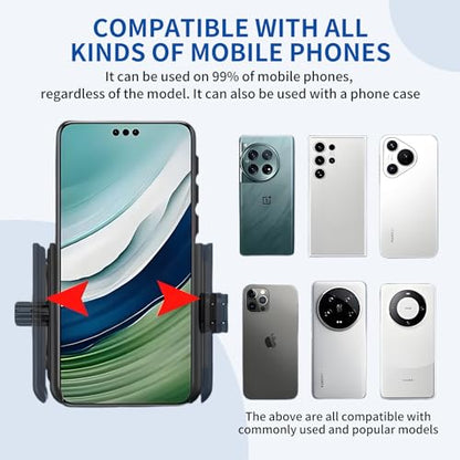 Wristband Phone Holder, No Screen Blocking, 360° Rotating Wrist Phone Mount, Memory Lock, Quick Release, for Android, iPhone 17/16/15/14/13 Pro Max/Pro/Mini/12/11/SE/Xs/XR/8 Plus, Fits 4–6.7" Phones - size: Wristband