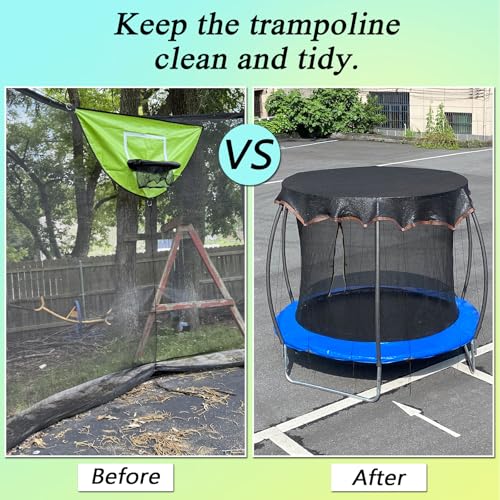 Trampoline Shade Cover 16FT Round High-Density Trampoline Cover - size: 16FT