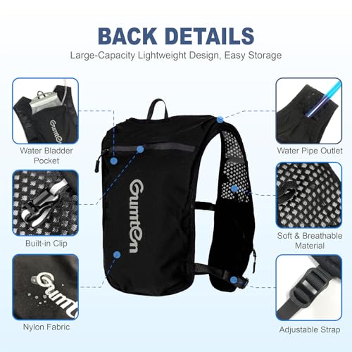 Running Vest for Women Men, Running Hydration Vest with Adjustable Chest Straps for Marathon Jogging Hiking Cycling - size: Light Blue, style: Running Vest