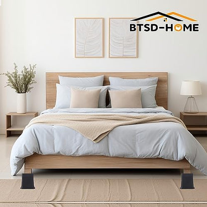 BTSD-home Bed Risers 2, 3 or 4 Inch - color: 2,3,4 Inch, size: 4 Pack