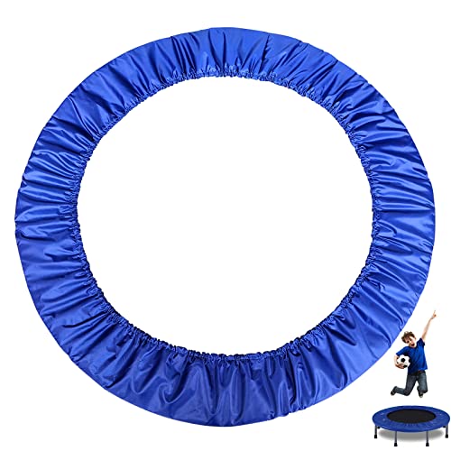 Mini Trampoline Spring Cover 36 38 40 45 60inch Small Trampoline Pad Replacement 3 Layers Thickened & Widened, 800D Tear-Resistant Oxford Cloth, fit Indoor Trampoline for Toddlers - color: Blue, size: 101cm(40inch)