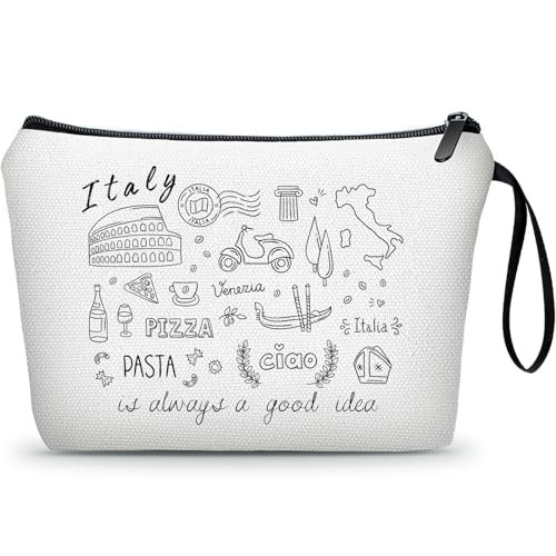 Italy French Travel Gifts for International Travelers, Travel Cosmetic Makeup Bags - color: travel93