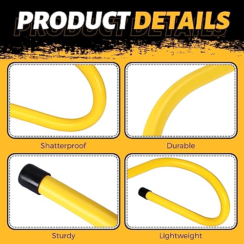 Wettarn 18 Pcs 6" Speed Training Hurdles Durable Agility Training Hurdle Agility Plyometric and All Purpose Equipment for Athletes, Soccer, Basketball - color: Yellow