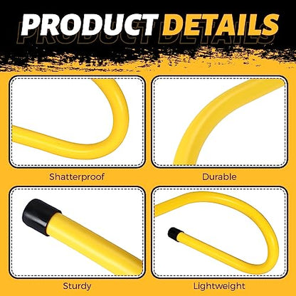 Wettarn 18 Pcs 6" Speed Training Hurdles Durable Agility Training Hurdle Agility Plyometric and All Purpose Equipment for Athletes, Soccer, Basketball - color: Yellow