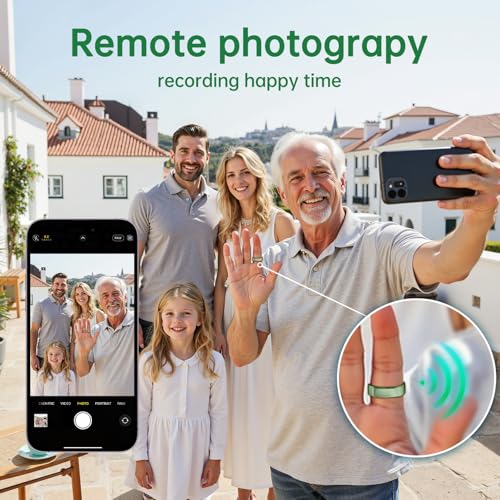 Smart Ring for Women & Men, Health Tracker Ring, Fitness Tracker Ring - color: Green, size: 9#