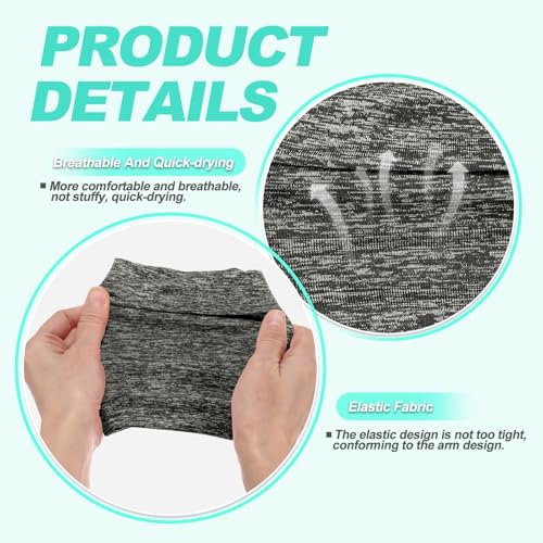 Cell Phone Armband Sleeve, Universal Sports Arm Band Sleeves Stretches to Fit All Phones Holder Linen Black - Fitting for (Fitness ExerciseWorkout/Hiking/Jogging/Gym) - color: Linen Black