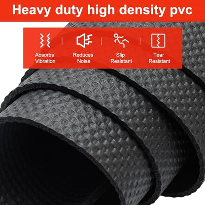 Treadmill Walking Pad Mat for Carpet Floors,29.5x70.8"Foldable Treadmill Mat for Hardwood Floors,Non-Slip Exercise Equipment Mat for Under Exercise Bike,Walking Pad & Elliptical,Noise Shock Absorption - size: 29.5" × 70.8"