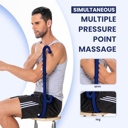 Ranarose Deep Tissue Back & Neck Massager for Body Muscle Pain Relief - color: Dark Navy Blue