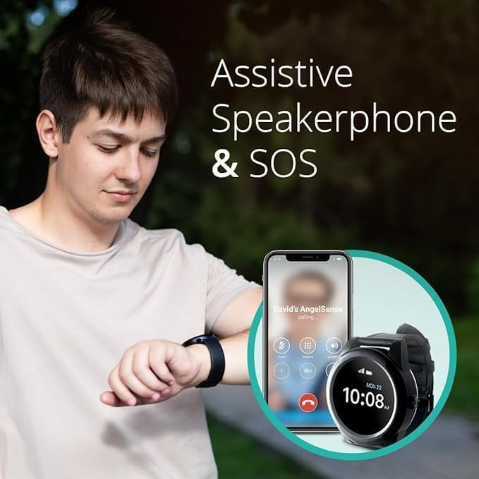 AngelSense GPS Watch for Teens & Elderly - Autism, Special Needs, Dementia - color: Watch Monthly Subscription Required