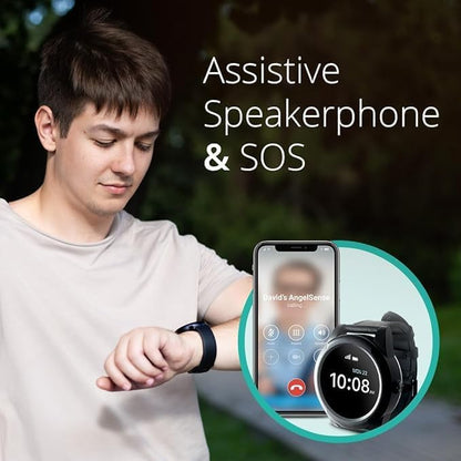 AngelSense GPS Watch for Teens & Elderly - Autism, Special Needs, Dementia - color: Watch Monthly Subscription Required