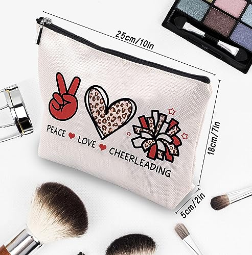 Cheer leading Gifts for Women, Makeup Cosmetic Bag Gifts for Cheer-leading Women Friends, Birthday Gifts for Cheerleader travel Makeup Pouch - color: cheerleading