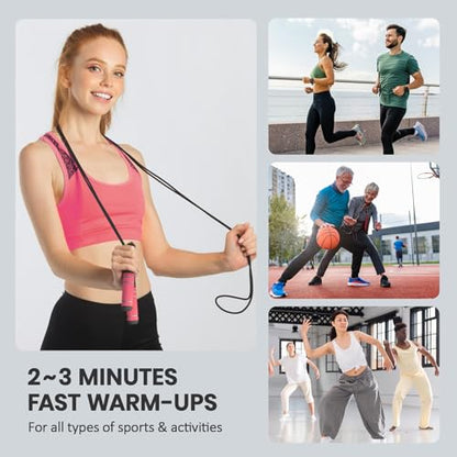 multifun Digital Jump Rope with Smart Counter & Timer - Adjustable Speed Skipping Rope for Fitness, Weight Loss, Boxing, MMA - Tangle-Free Ball Bearings & Anti-Slip Handles for Men, Women, Kids.(2026 New Evolution for 3second Rope Swap) - color: Pink