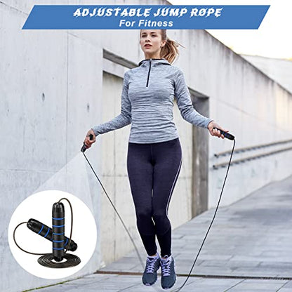 Junkin Jump Ropes bulk for Fitness with Ball Bearings - color: Multicolor