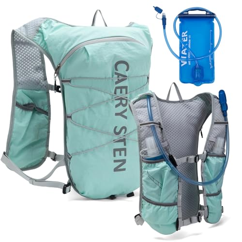 Carey STEN Hydration Backpack Running Vest for Women 1.5L Water Bag - color: Mint Green