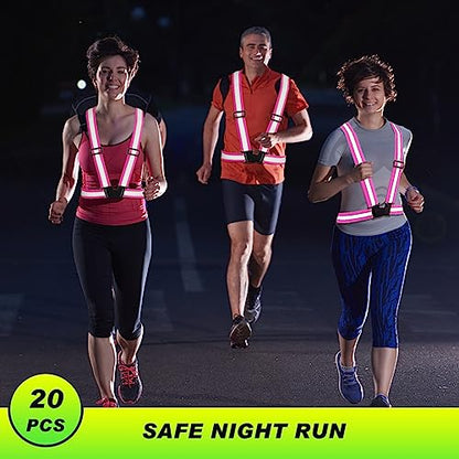 Hercicy Reflective Vest High Visibility Safety Vests Bulk - color: Pink
