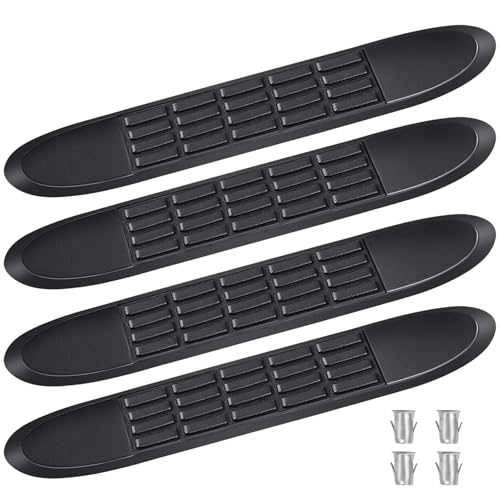 Nerf Bar Replacement Pads Kit for Platinum 3 Nerf Bars 20" Pad with 4 Holes, 19.8" X 3.2"(18.6" Outer Hole Spacing) Durable Non-Slip Running Boards Replacement Pads——Verify Tube Size & Hole Spacing - size: xng-26