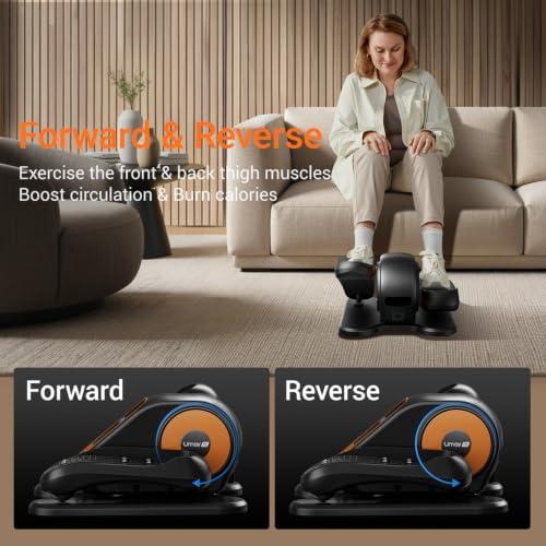 UMAY Under Desk Elliptical Eclipse Leg Exerciser Electric as seen on TV - color: Dark