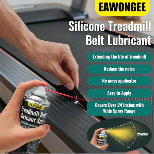 EAWONGEE Treadmill Belt Lubricant Spray 2-Pack 7.2oz - size: 2 Pack