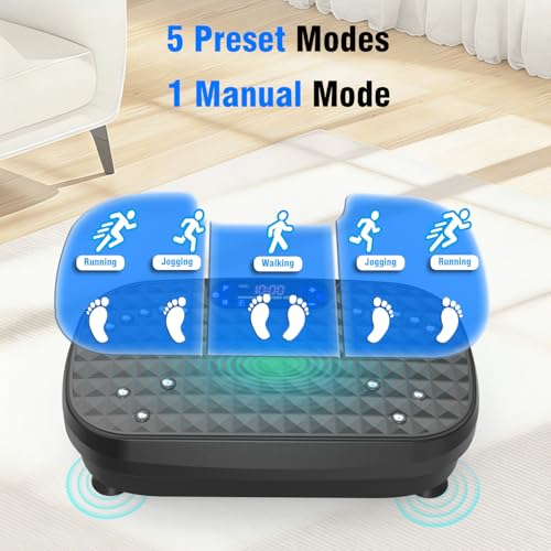 AXV Vibration Plate Exercise Machine Fitness Platform Body Vibrating Board - color: BASIC.SILVER