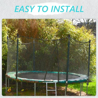 8 Pack Trampoline Pole Caps Replacement Trampoline Pole Covers for Safety Net Tops Plastic Tube Caps for Net Poles Parts for Installation and Repair