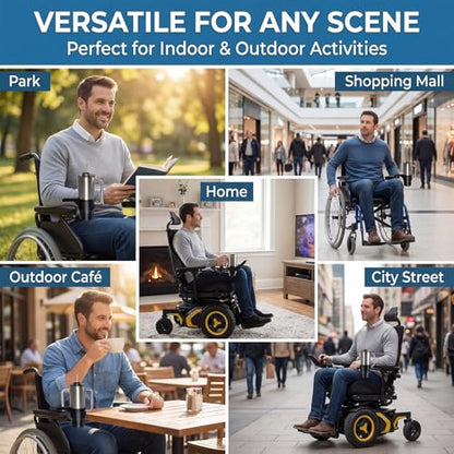 Wheelchair Cup Holder for Permobil Uni-Track