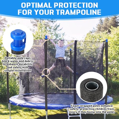 Trampoline Poles Replacement Enclosure Upper Lower 8-16ft