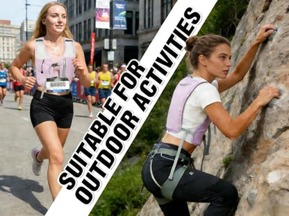 Running Vest for Women Men Hydration Backpack with 500ml Soft Flask Lightweight Water Pack - color: Lilac Vest Only