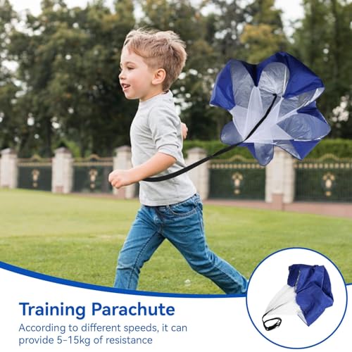 Cyrank Running Parachute, Adjustable Running Speed Training Speed Training Parachute Sports Power Drills Chute for Youth and Adults
