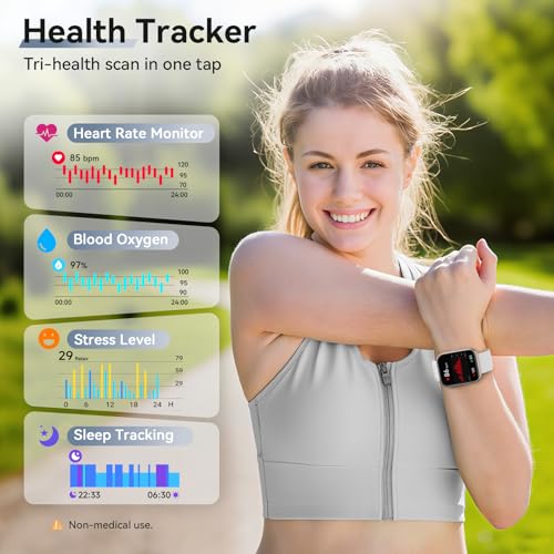 Smart Watches for Women Men, 1.85" Smart Watch for Android Phones/iPhones - color: White