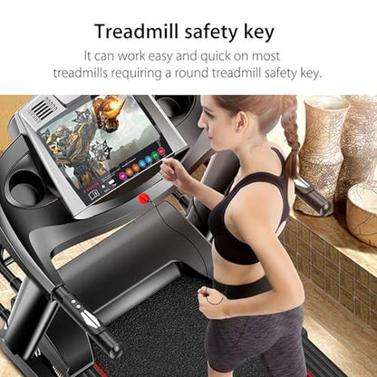 Treadmill Safety Key for Most NordicTrack Proform Image Weslo Reebok Epic Gold's Gym Freemotion and Healthrider Treadmills - color: Black